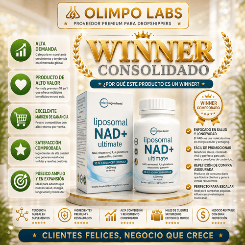 NAD+ Liposomal Ultimate Premium - frasco de 60 cápsulas MASMA PERÚ